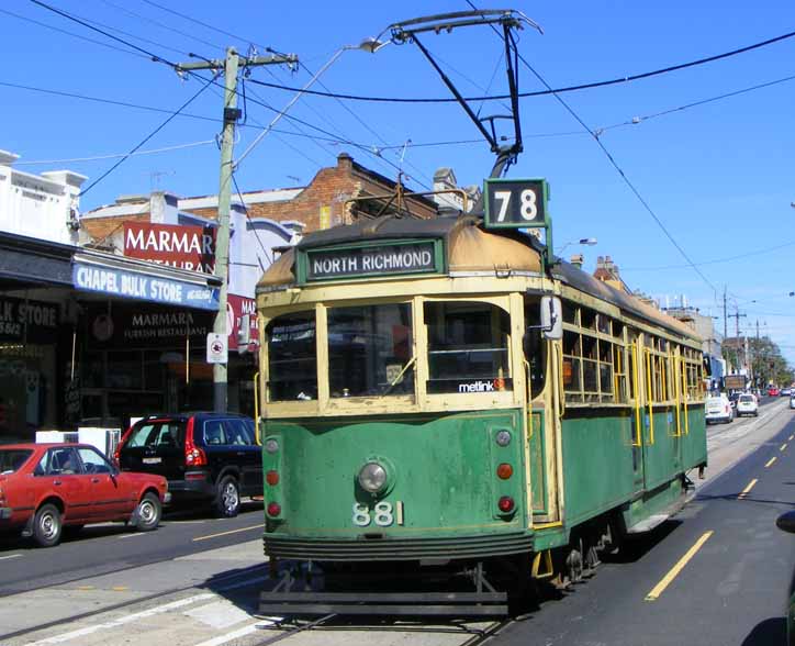 Yarra Trams W class 881